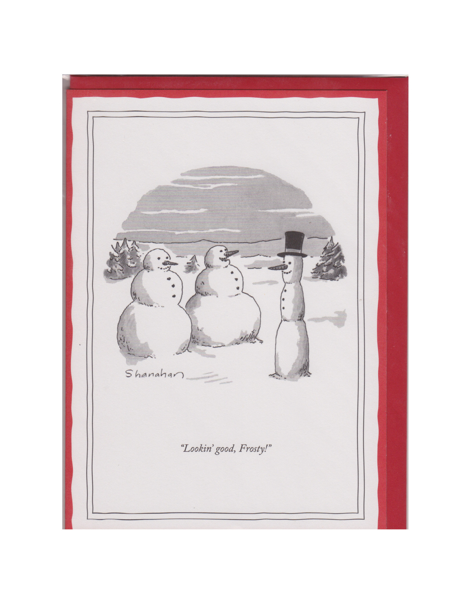 The New Yorker Lookin' Good Frosty! A7 Christmas Notecard