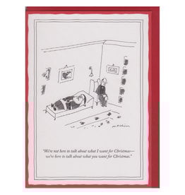 The New Yorker What You Want for Christmas A7 Notecard