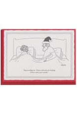 The New Yorker I Know When You're Awake A7 Christmas Notecard