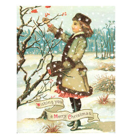 Cartolina Wishing You a Merry Christmas A2 Notecard