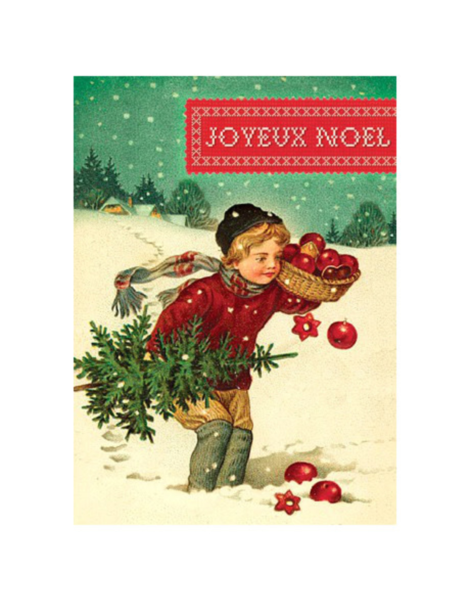 Cartolina Joyeux Noel A6 Christmas Notecard