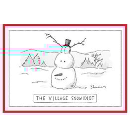 The New Yorker The Village Snowidiot A7 Christmas Notecard