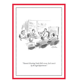 The New Yorker Run It by Legal A7 Christmas Notecard