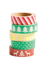 Paper Source Christmas Washi Tape Set of 5