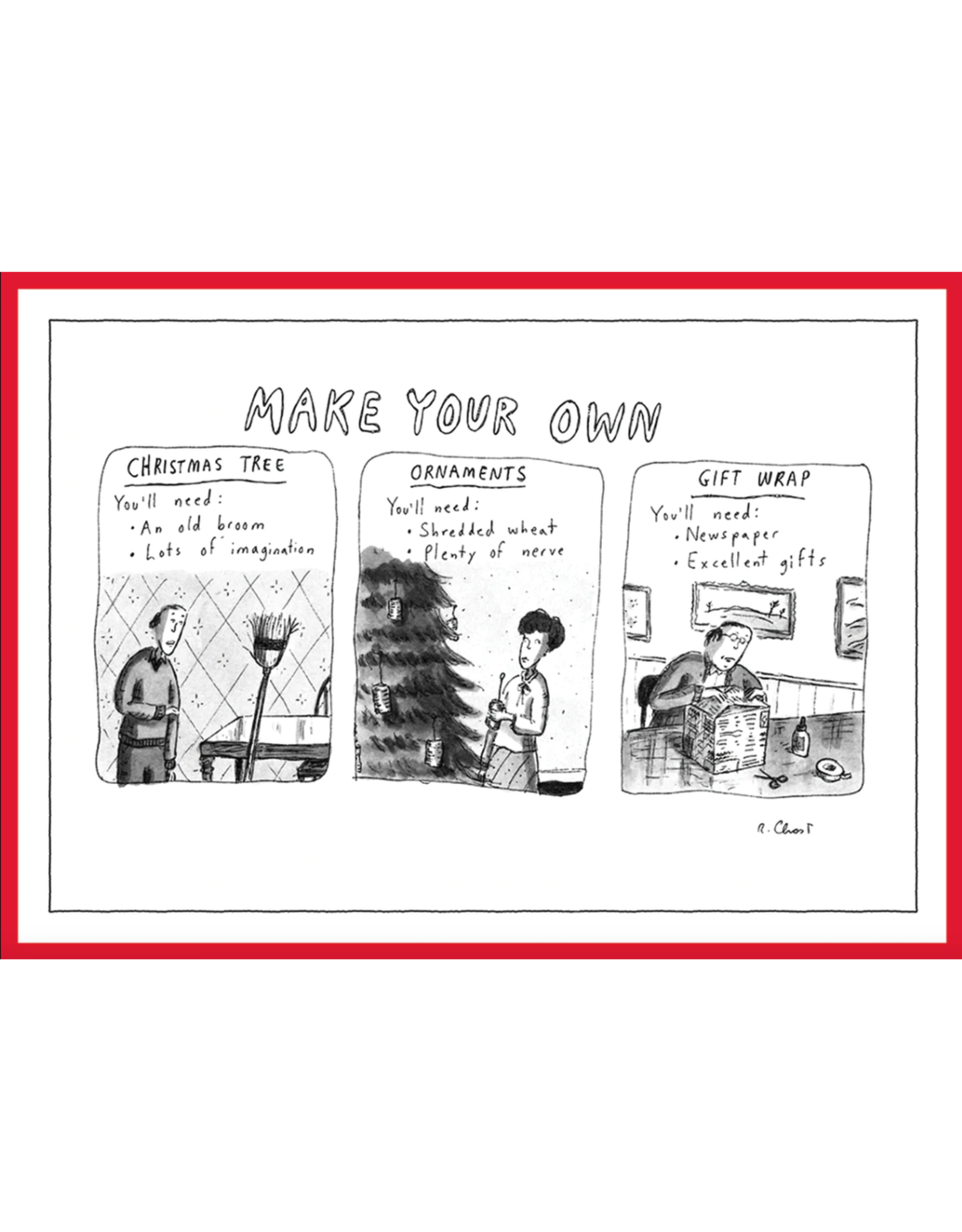 The New Yorker Make Your Own A7 Christmas Notecard