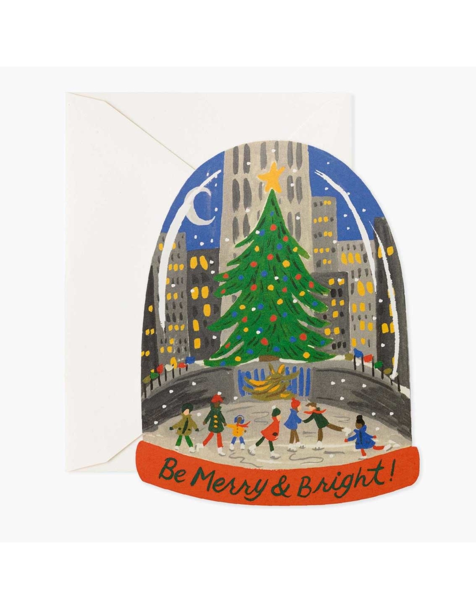 Rifle Paper Co. Skating in the City A2 Christmas Notecard