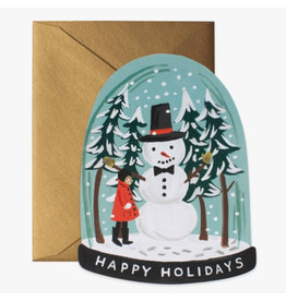 Rifle Paper Co. Snow Globe A2 Die-Cut Christmas Notecard