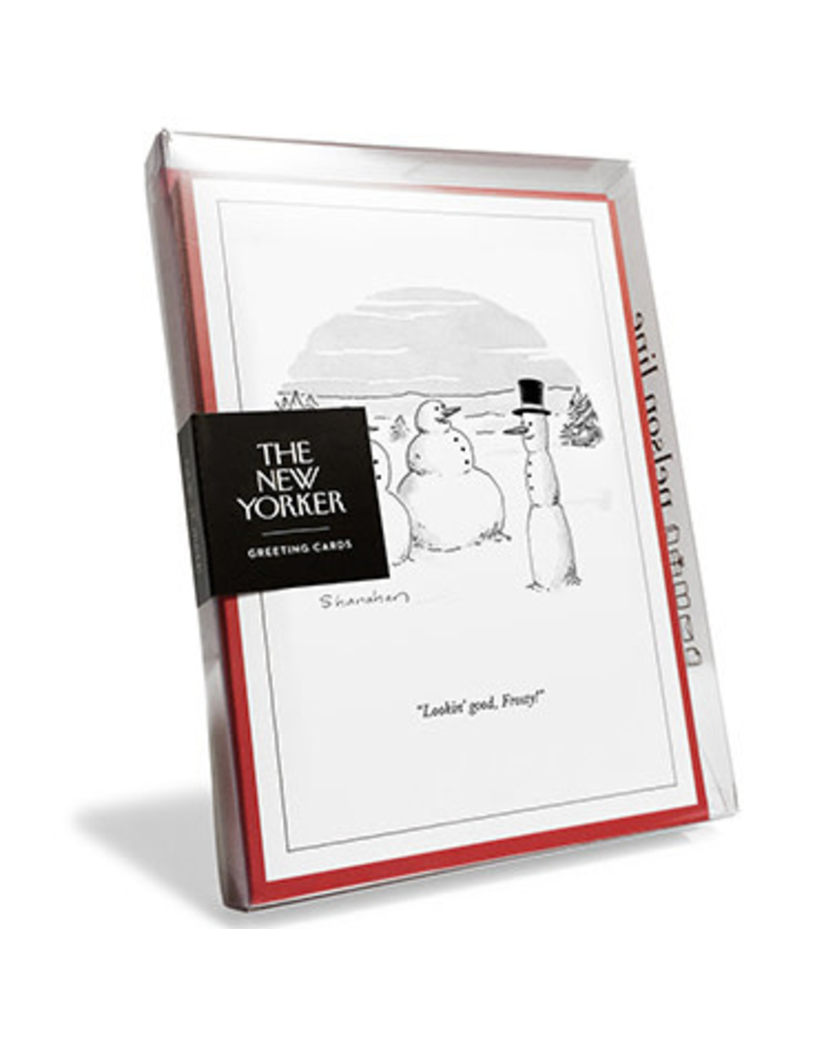 The New Yorker Lookin' Good Frosty! Box of 8 Christmas Notecards