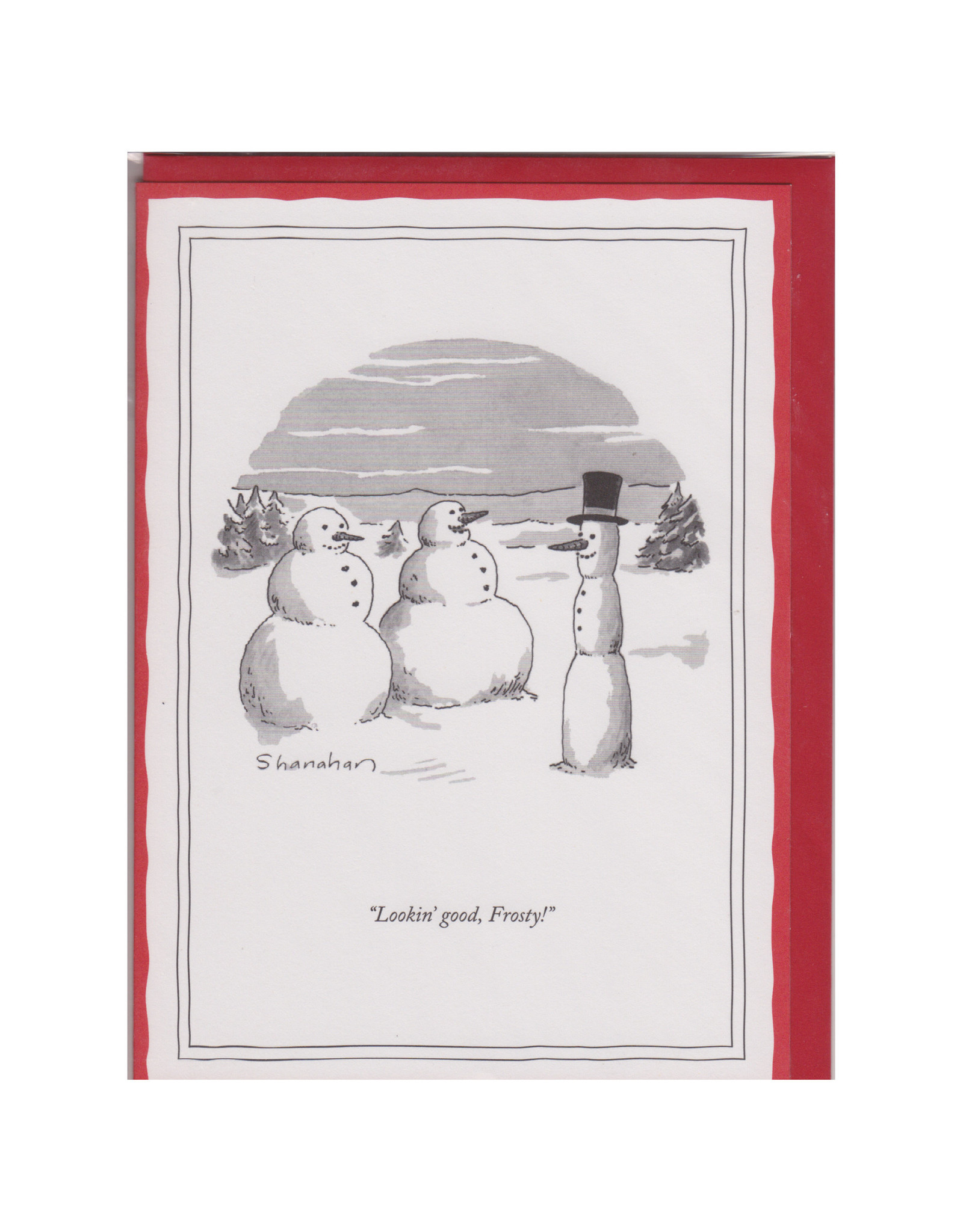 The New Yorker Lookin' Good Frosty! Box of 8 Christmas Notecards