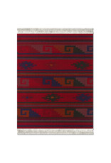FiberLok Technologies, Inc. Deep Red Zapotec Mouse Rug