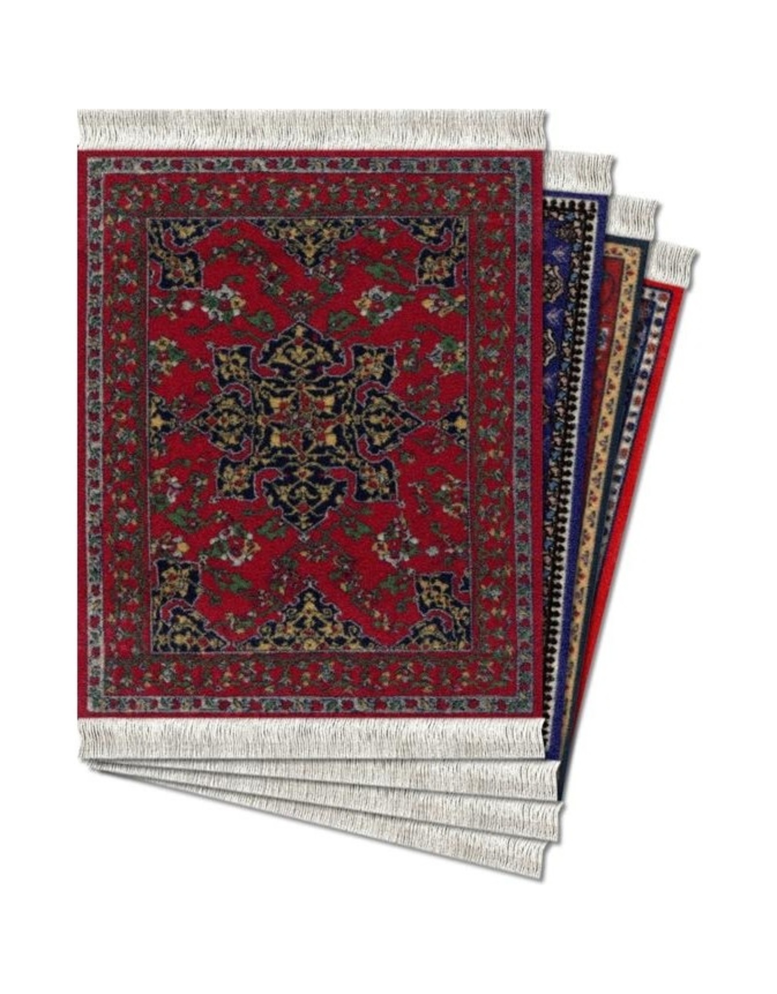 FiberLok Technologies, Inc. Oriental Collection Coaster Rug Set
