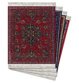 FiberLok Technologies, Inc. Oriental Collection Coaster Rug Set