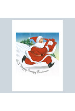 Laughing Elephant A Snappy Santa A7 Christmas Notecard