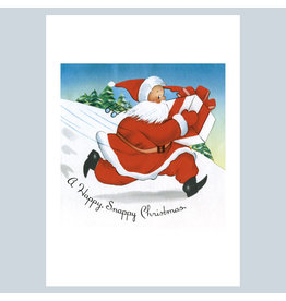 Laughing Elephant A Snappy Santa A7 Christmas Notecard