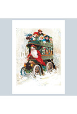 Laughing Elephant The Santa Bus A7 Christmas Notecard