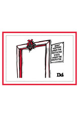 The New Yorker Under the Mistletoe A7 Notecard
