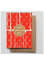 Hammerpress Happy Christmas Time 4-Bar Notecard