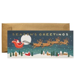 Rifle Paper Co. Santa's Sleigh No.10 Christmas Notecard