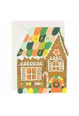 Rifle Paper Co. Gingerbread House Die-Cut A2 Christmas Notecard