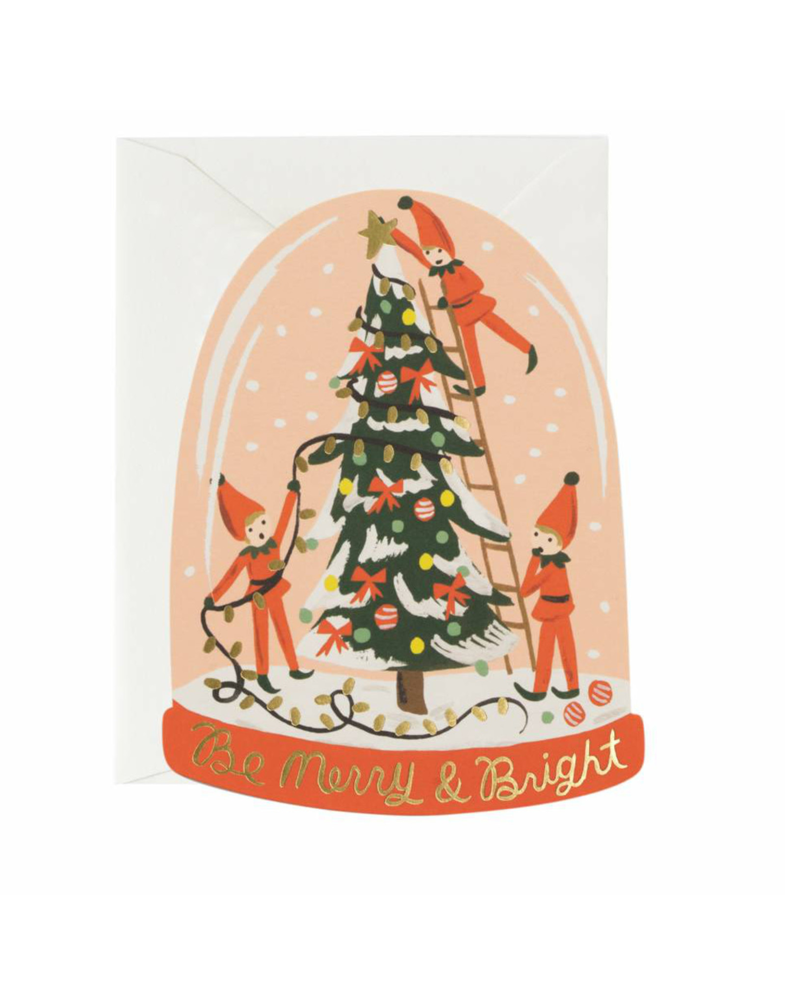 Rifle Paper Co. Merry Elves Die-Cut A2 Christmas Notecard