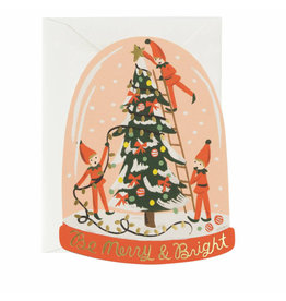 Rifle Paper Co. Merry Elves Die-Cut A2 Christmas Notecard