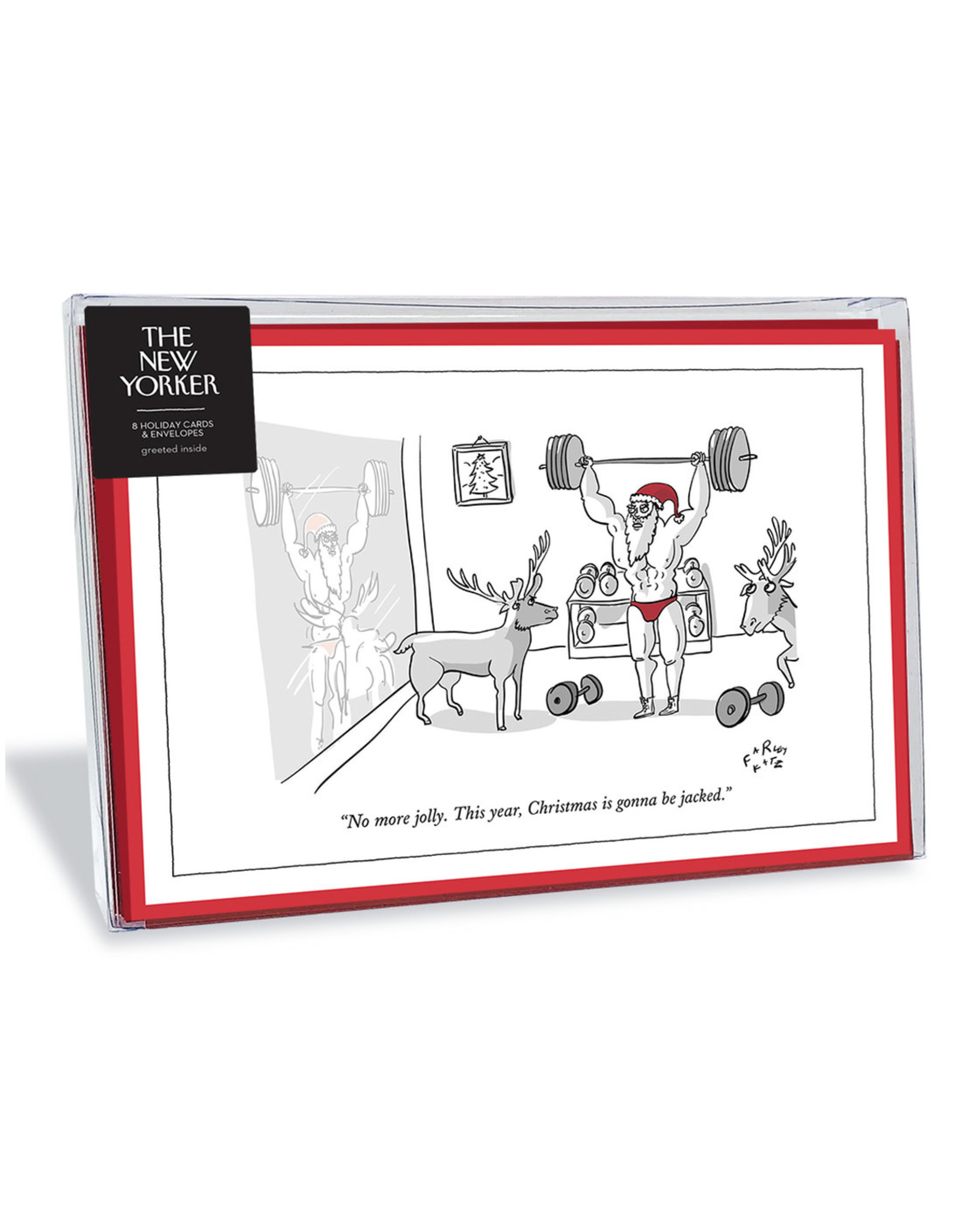 The New Yorker No More Jolly Christmas Box of 8 Notecards