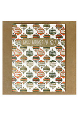 Egg Press Ornament Good Tidings A2 Christmas Notecard