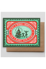 Hammerpress Festive Christmas Stamp A2 Notecard