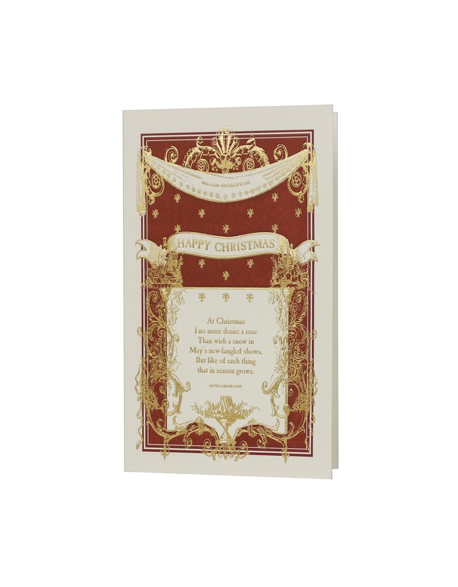 Oblation Papers & Press Happy Christmas English Lit Collection Letter Box of 6 Notecards