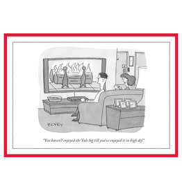 The New Yorker Yule Log A7 Christmas Box of 8 Notecards