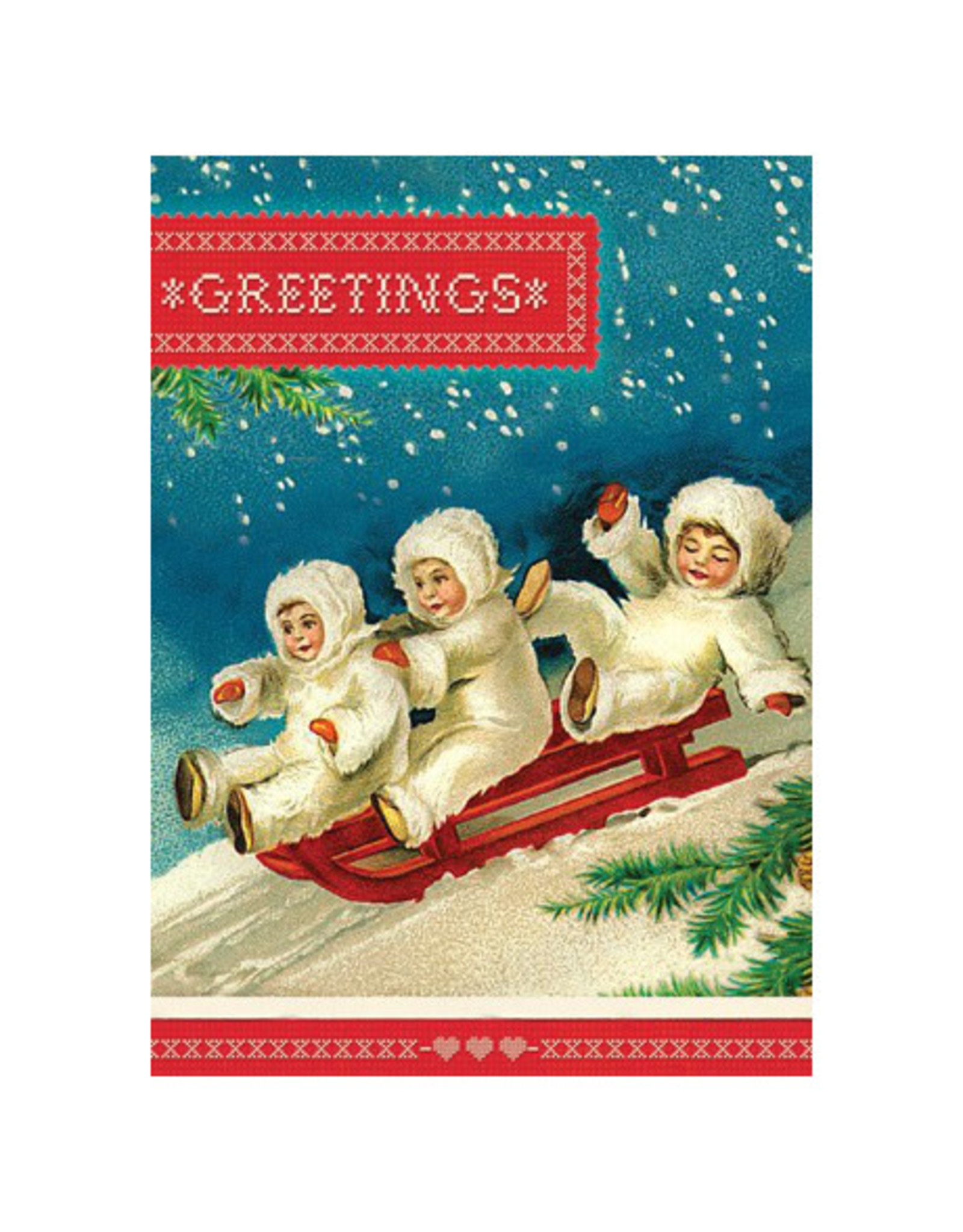 Cartolina Greetings A6 Christmas Notecard