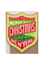 Hammerpress Christmas & New Year Badge A2 Notecard