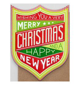 Hammerpress Christmas & New Year Badge A2 Notecard