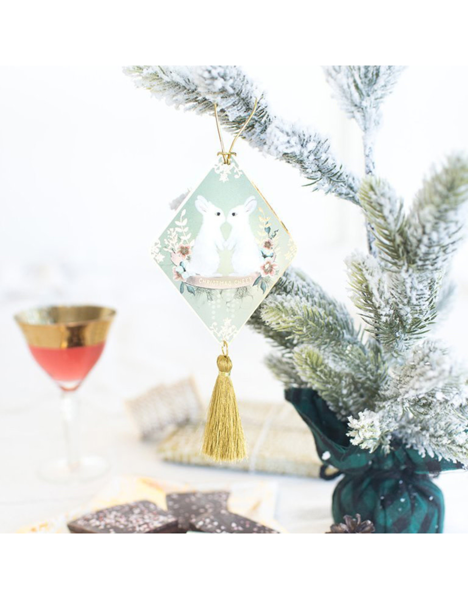 Papaya! Christmas Bunnies Holiday Ornament