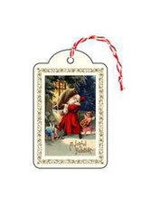 Rossi Joyful Yuletide Santa Claus Vintage Gift Tags Decorations Box of 12