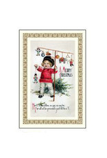 Rossi A Merry Christmas Child & Toys Vintage Postcard