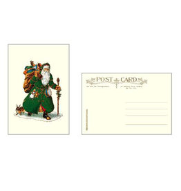 Rossi Santa Claus Vintage Postcard (Green)