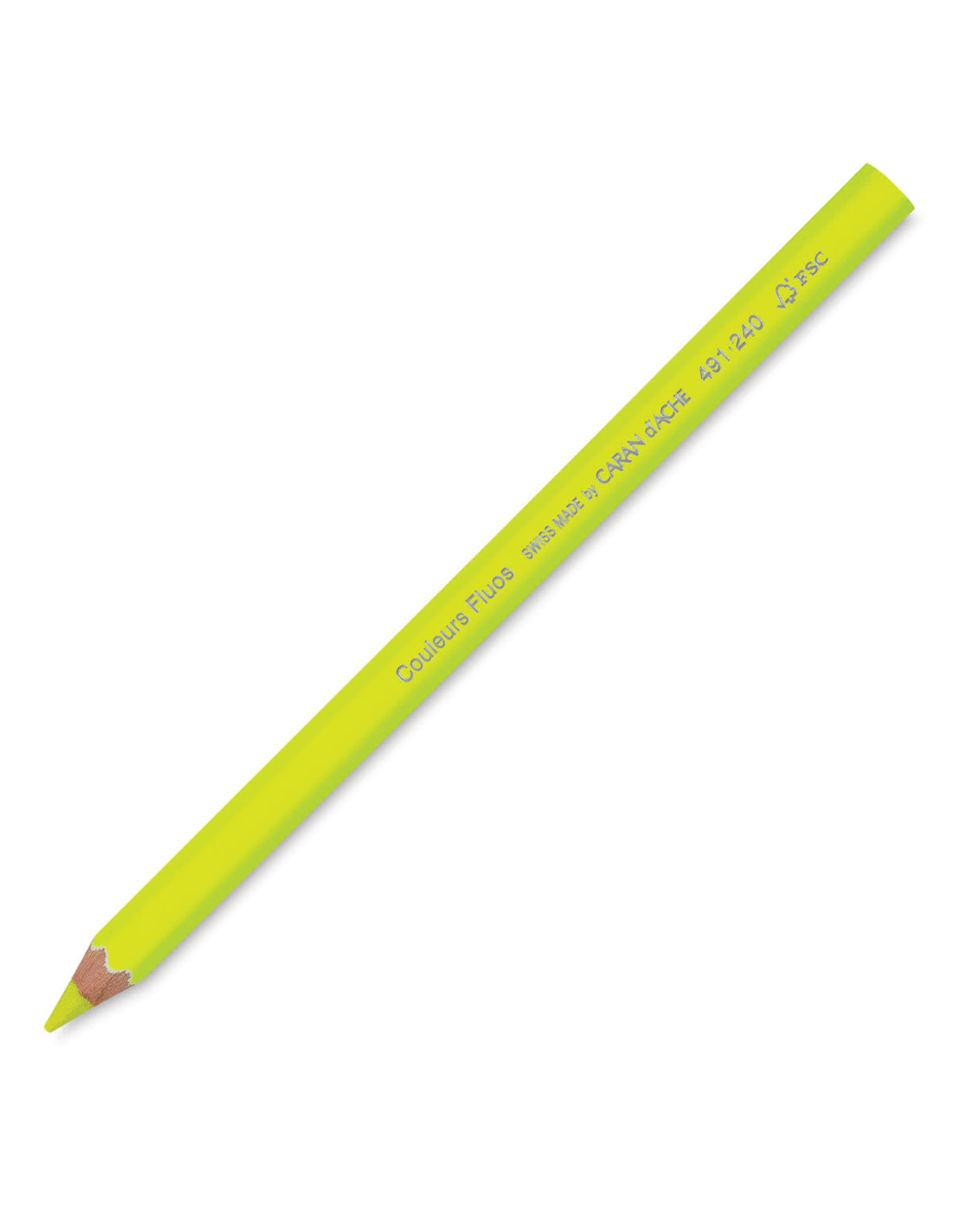 Caran d'Ache Yellow Fluo Maxi Highlighter Pencil