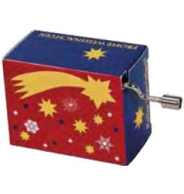 Fridolin Sterne und Schneeflocken mit Goldprägung: Jingle Bells Music Box