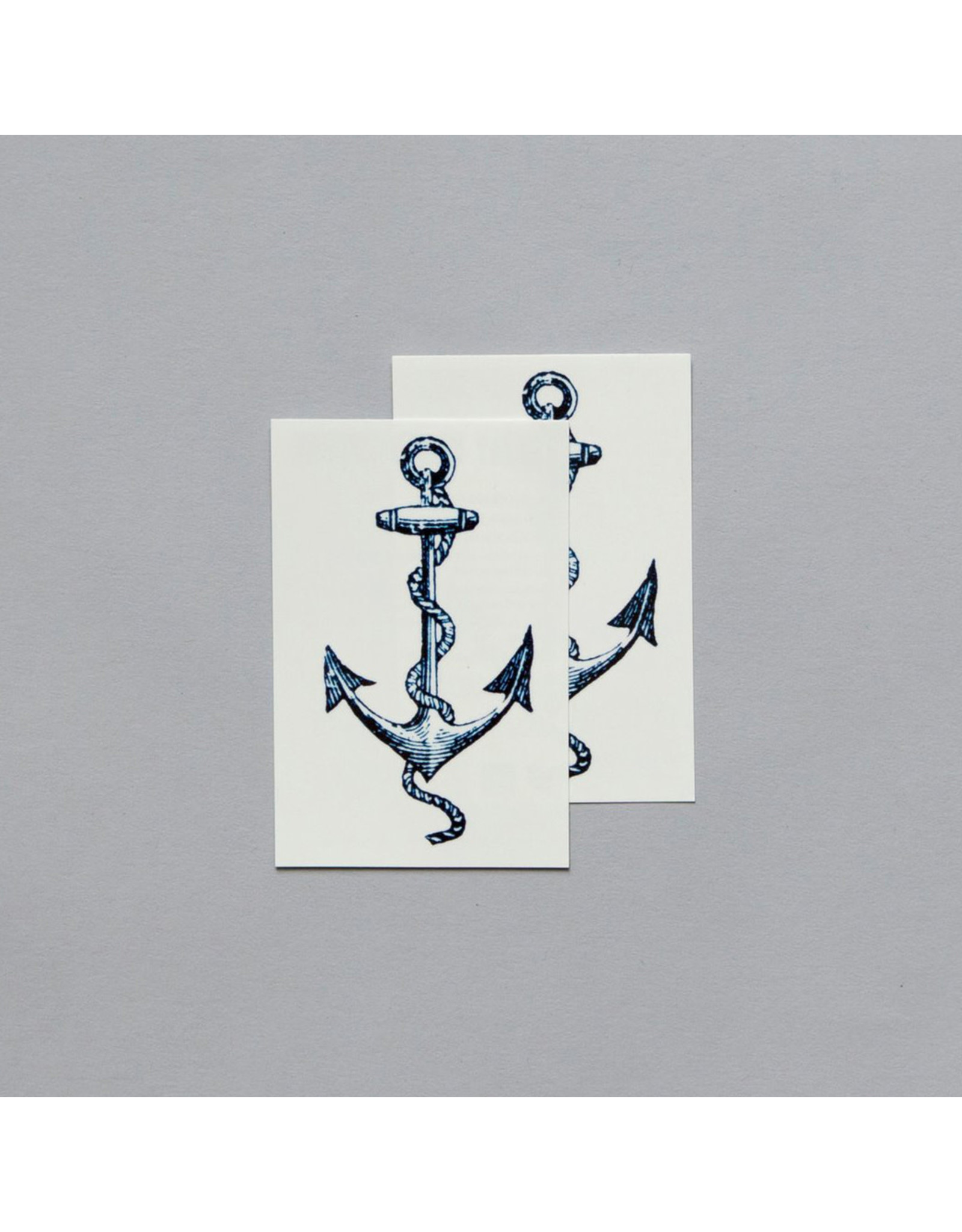 Tattly Cartolina Anchor Temporary Tattoo Pair