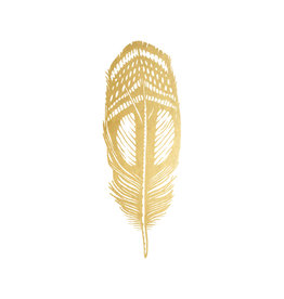 Tattly Quail Feather Gold Set of 2