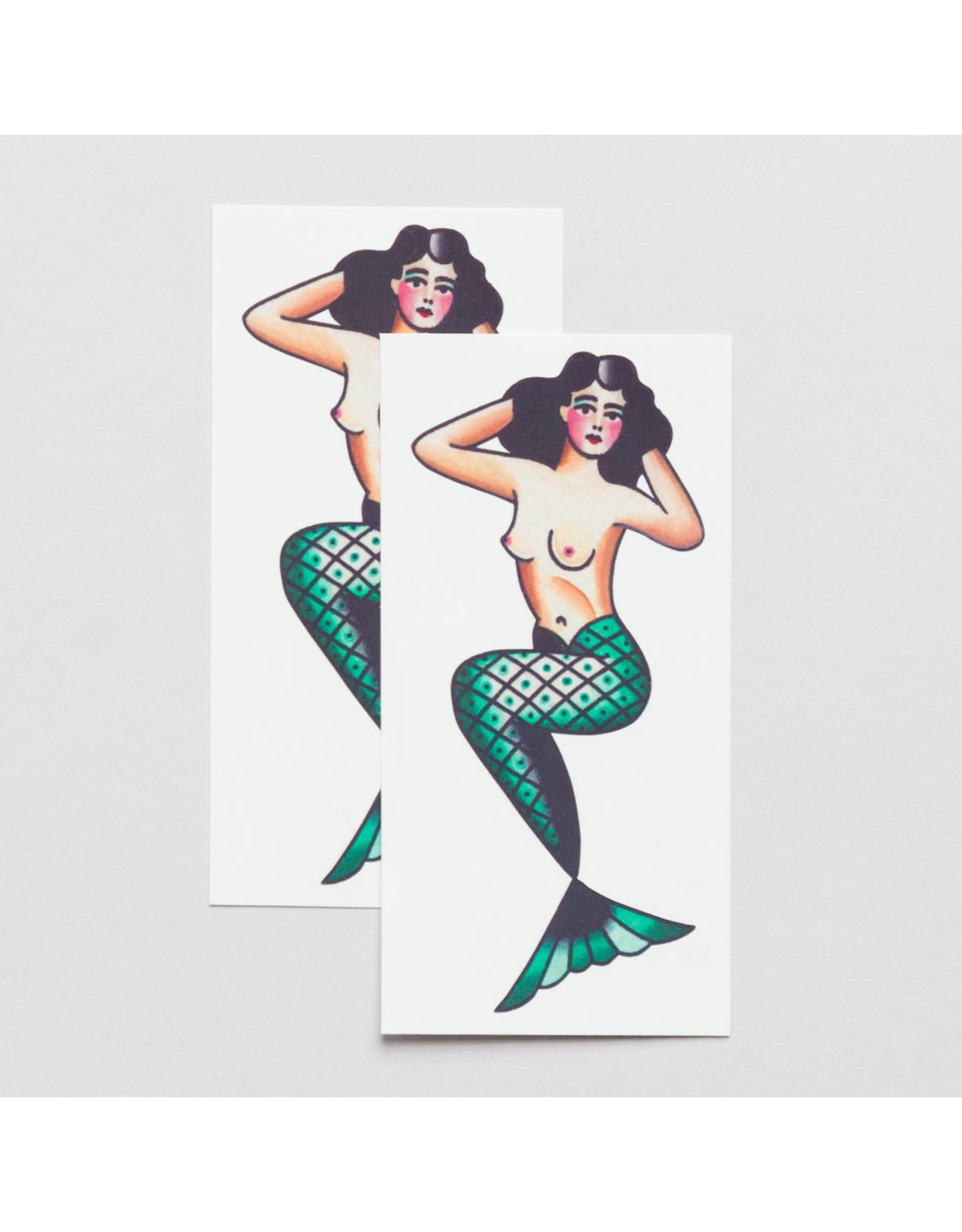 Tattly Mermaid Temporary Tattoo Pair