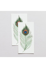 Tattly Peacock Feather Tattly Packaged Pair