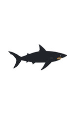 Tattly Dark Waters Shark Temporary Tattoo Pair