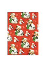Cavallini Papers & Co. Christmas Wrap Hello Santa