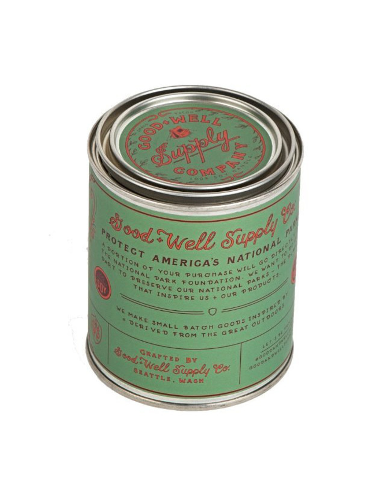 Good & Well Supply Co. Sequoia Half Pint Candle - Fir, Cedarwood & Smoky Tobacco