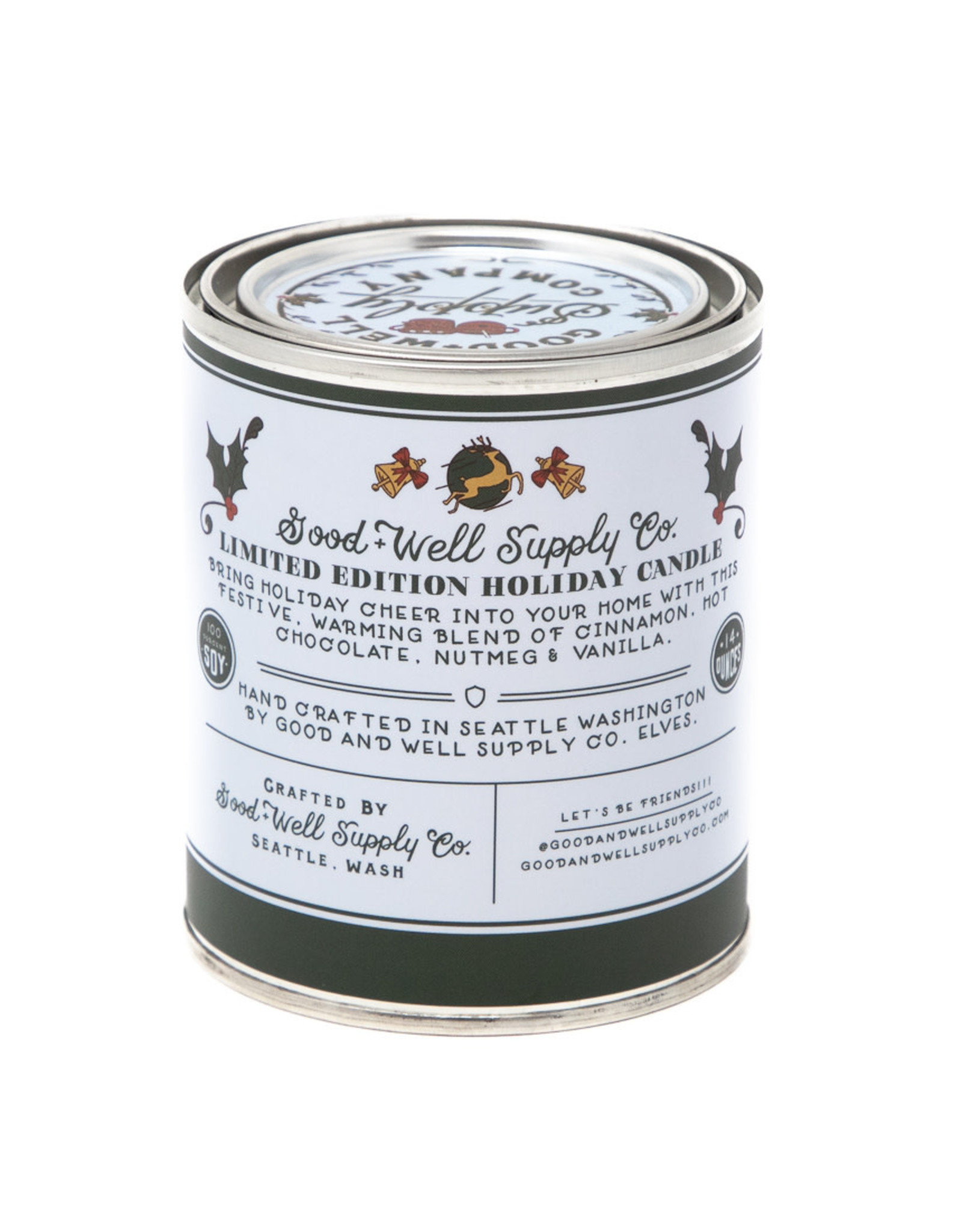 Good & Well Supply Co. Half-Pint Warm Wishes Hot Cocoa Holiday Candle