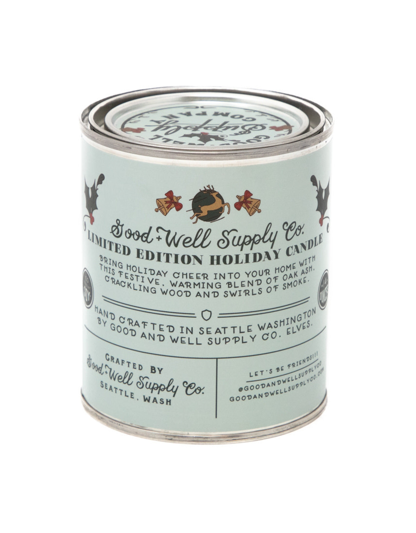 Good & Well Supply Co. Half-Pint Joyous Yule Holiday Candle