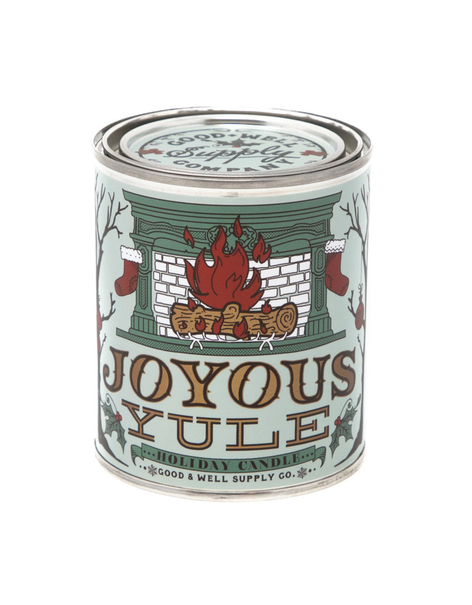 Good & Well Supply Co. Half-Pint Joyous Yule Holiday Candle