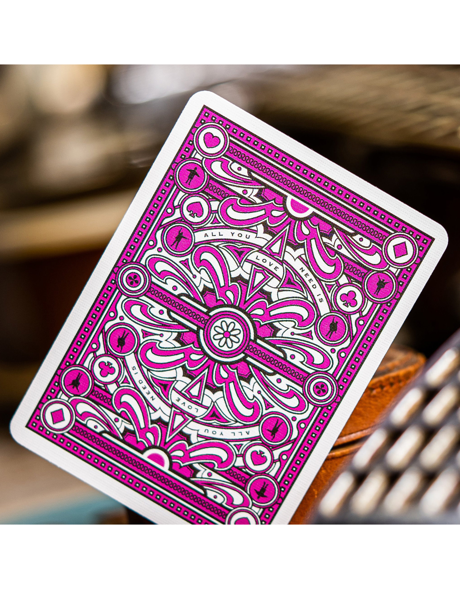 Theory 11 Beatles Pink Playing Cards